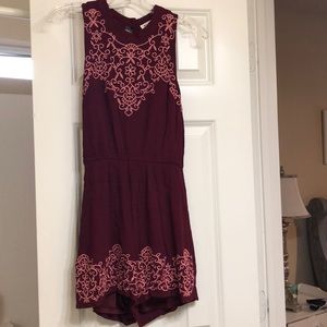 Maroon romper